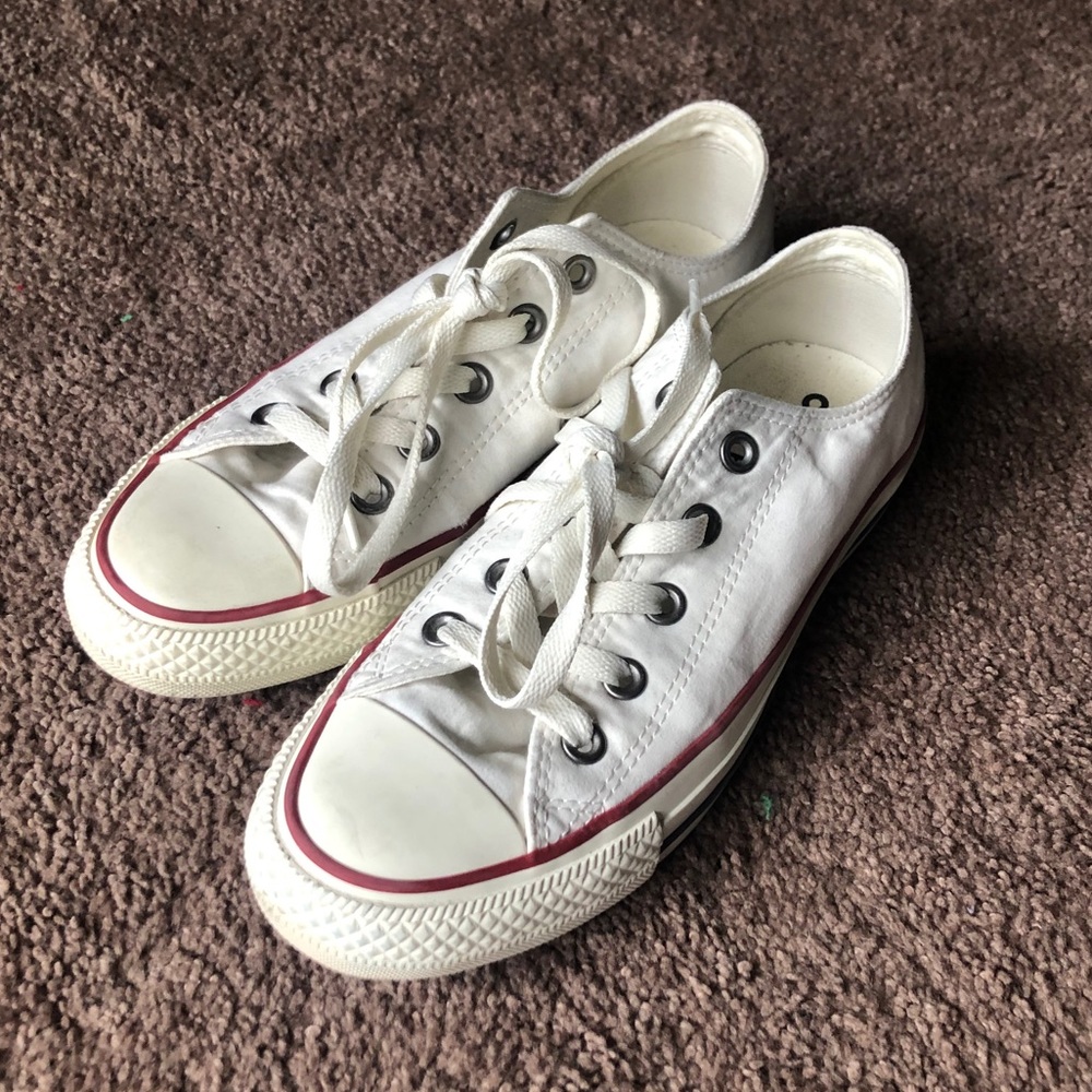 White Soft Suede Converse
